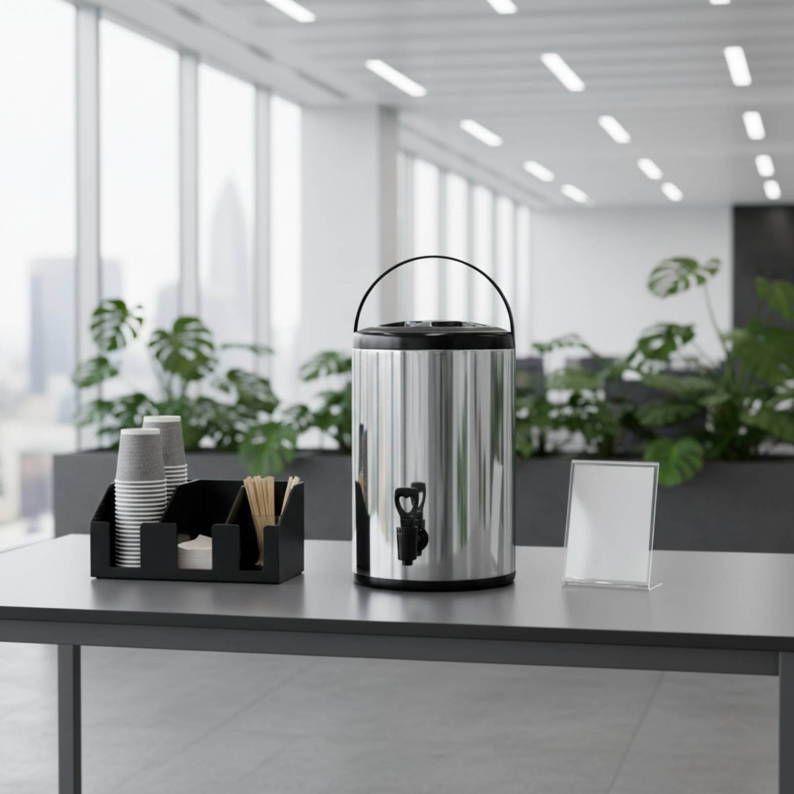 Coffee Tea Urn - Distributeur de boissons professionnel en acier