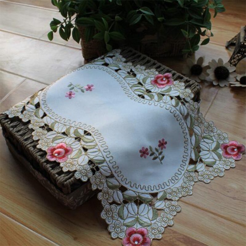 Coffee Tea Place - Napperon de Table moderne en dentelle