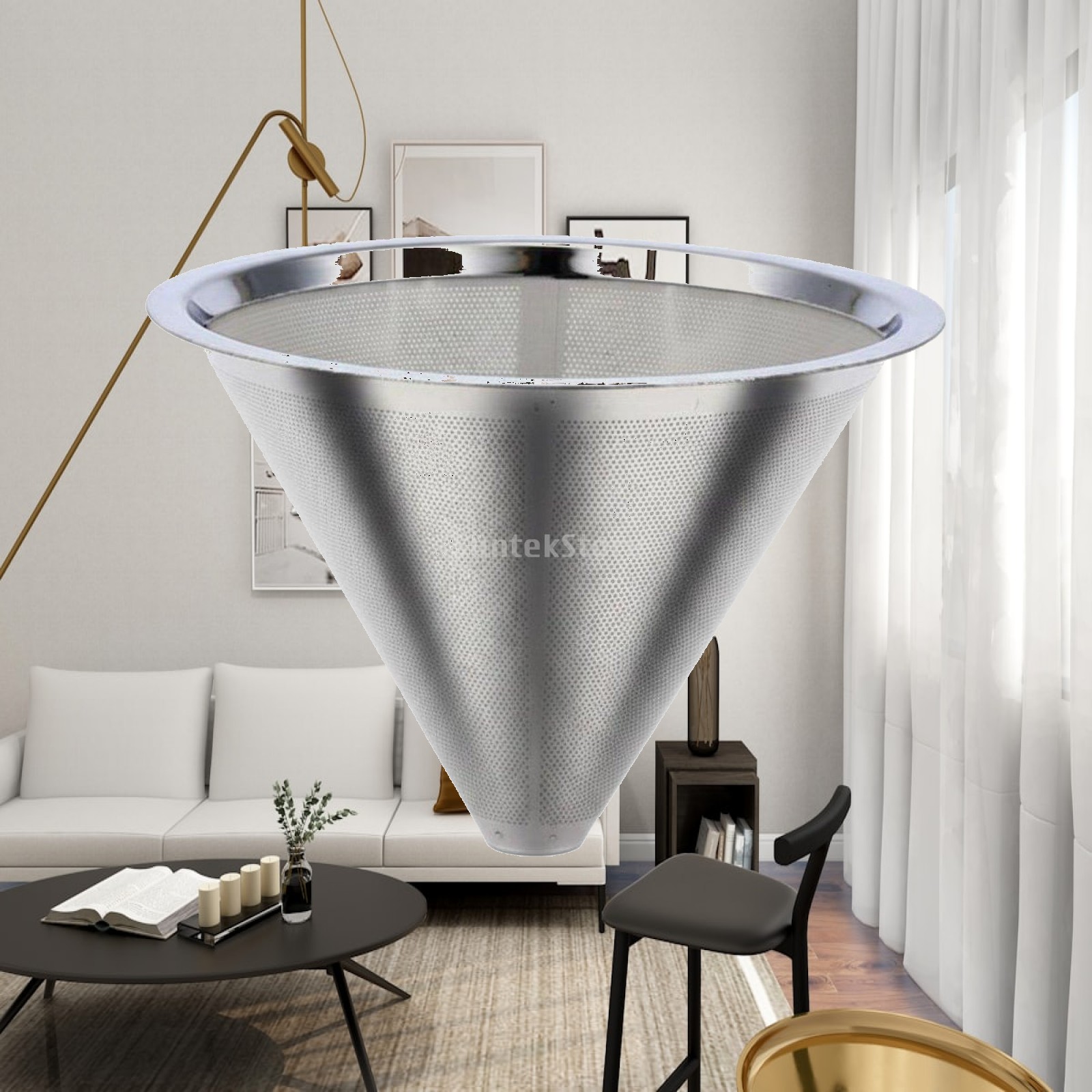 Coffee Dripper V60 - Passoire à café en acier inoxydable,