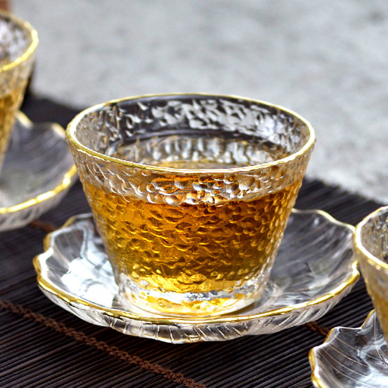 Tasse à thé en verre doré avec - Coffee Tea Green avis et prix