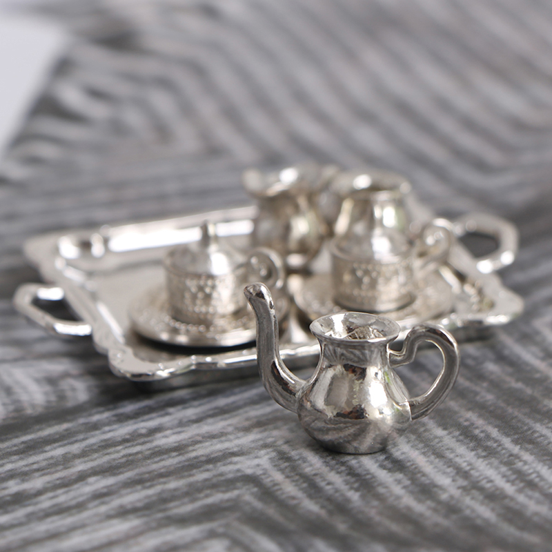 Miniature Silver Metal Tea and - Coffee Tea Catering avis et prix