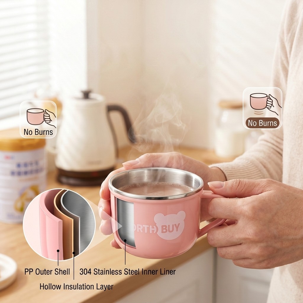 Tasse à café mignonne en acier - Coffee Tea Catering avis et prix