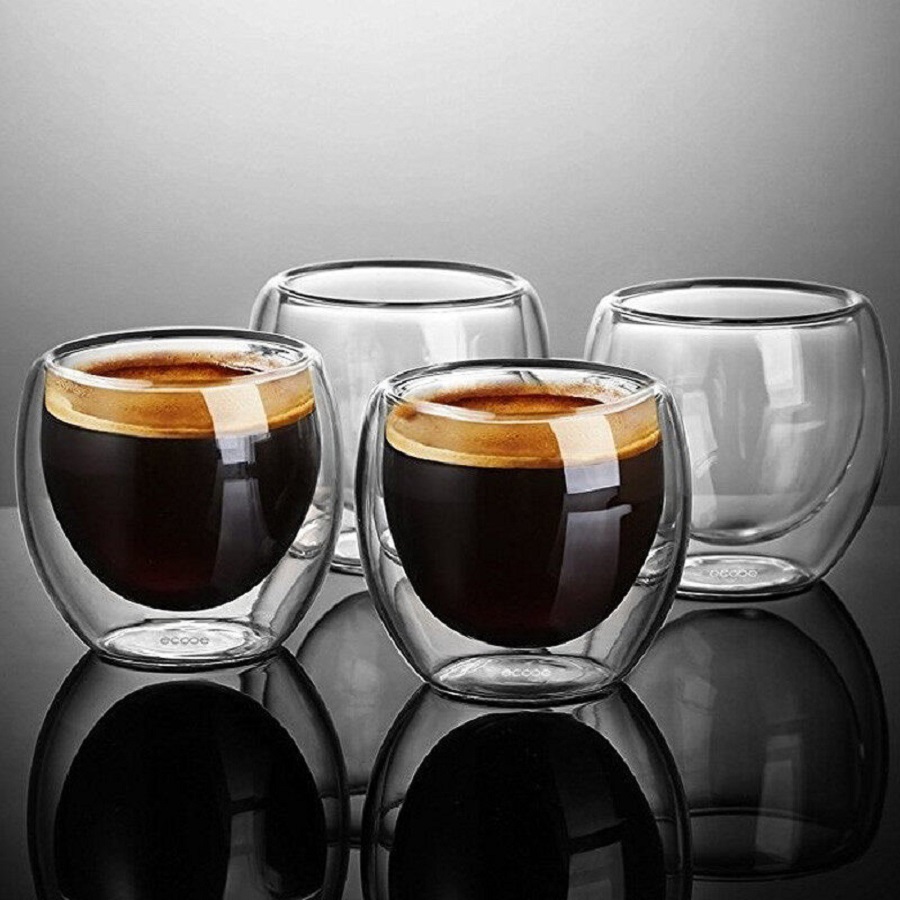 Tasses à café en verre à doubl - Coffee Tea Catering avis et prix