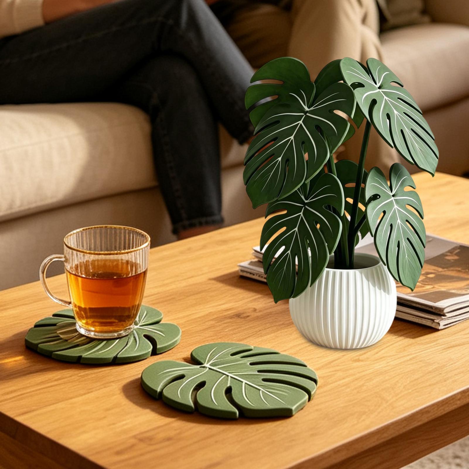 Sous-verre en forme de feuille - Coffee Tea Green avis et prix