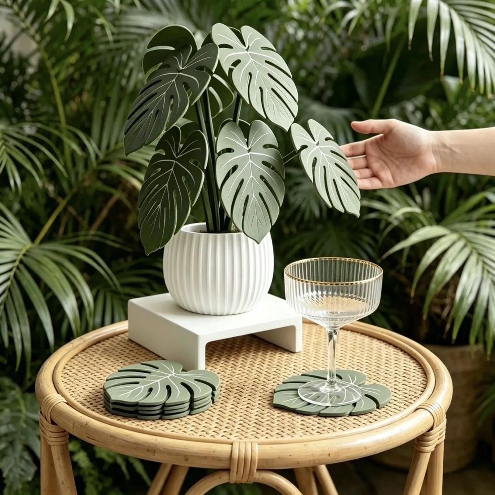 Sous-verre en forme de feuille - Coffee Tea Green avis et prix