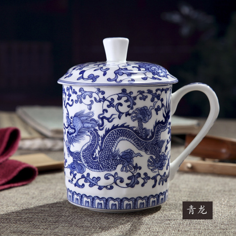 Jingdezhen-Tasse en porcelaine - Coffee Tea Green avis et prix