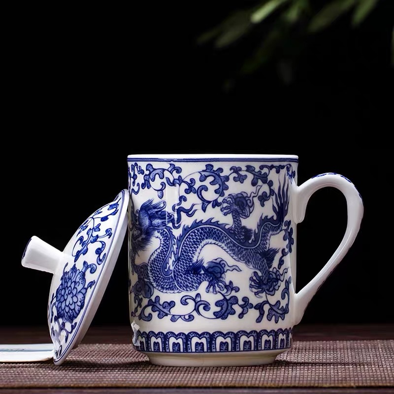 Jingdezhen-Tasse en porcelaine - Coffee Tea Green avis et prix