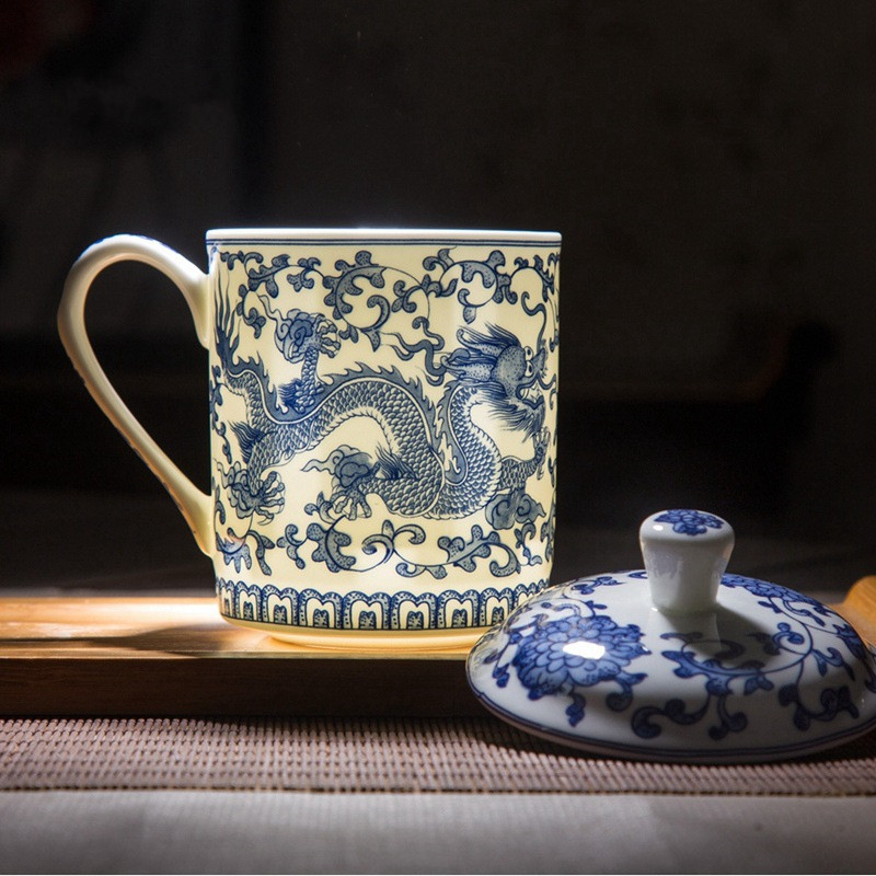 Jingdezhen-Tasse en porcelaine - Coffee Tea Green avis et prix