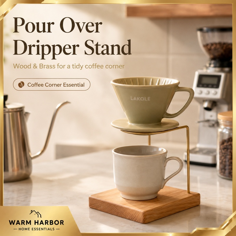 Support en bois et laiton pour - Coffee Dripper V60 avis et prix